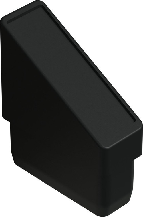 25x50 Mm Elips 5 Derece Profil Tapası 1.2 Mm Siyah (2 Adet)