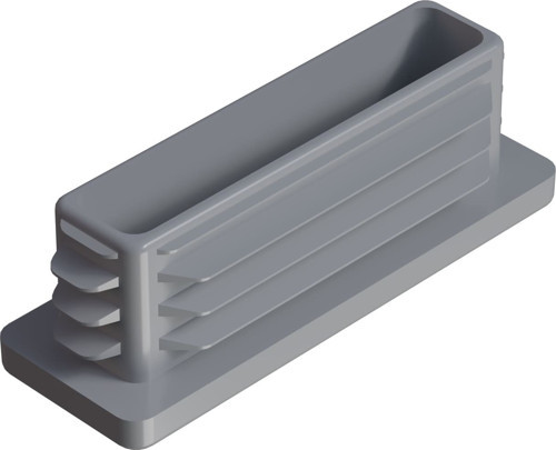 20x60 Mm Profil İçin Kademeli İçe Geçme Profil Tapası, Profil Kapak, Profil Tapa Gri Ral7035 (2 Adet)
