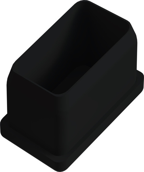 30x40 Mm 20 İç Dereceli Profil Tapası Siyah (20 adet)
