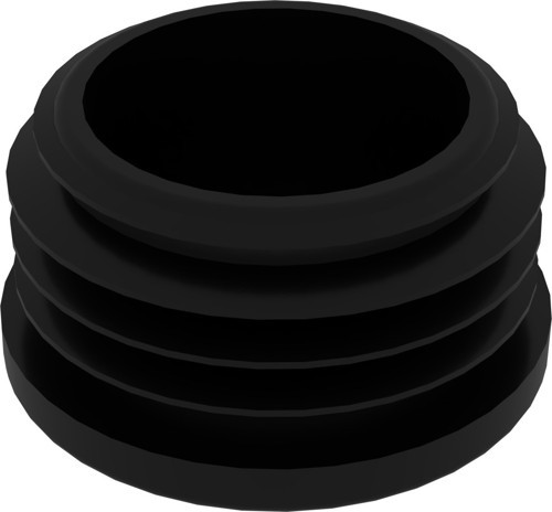 38 Mm Boru İçin Kademeli İçe Geçme Boru Tapası, Boru Kapak, Boru Tapa Siyah (2 Adet)