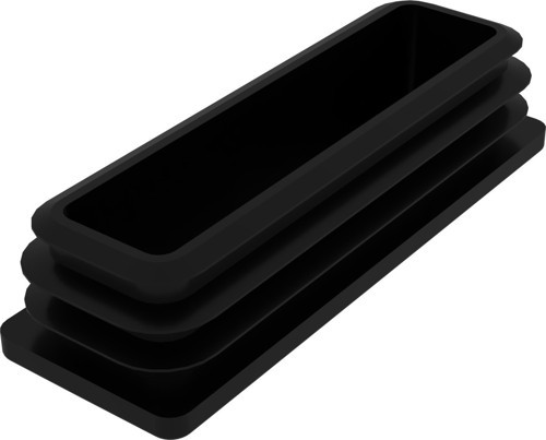 40x120 Mm Profil İçin Kademeli İçe Geçme Profil Tapası, Profil Kapak, Profil Tapa Siyah (20 adet)