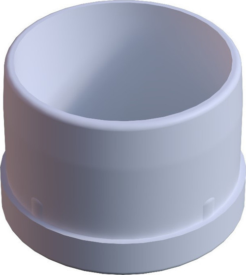 42 Mm Düz İç Profil Tapası 1.2 Mm Beyaz (1 Adet)
