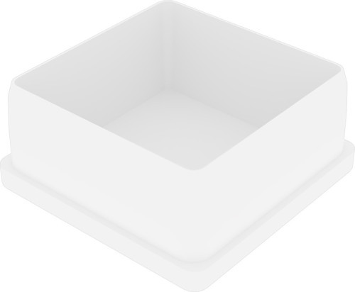 50x50 Mm Düz İç Profil Tapası Beyaz (2 Adet)