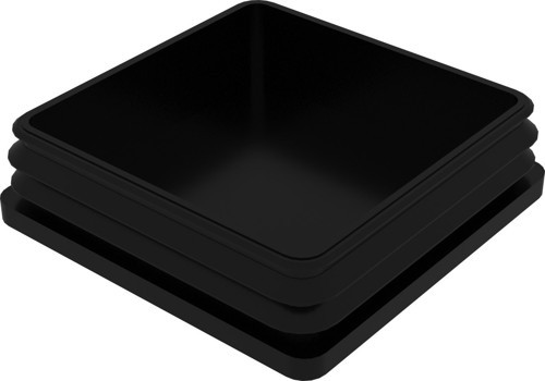 50x150 Mm Profil İçin Kademeli İçe Geçme Profil Tapası, Profil Kapak, Profil Tapa Siyah (2 Adet)