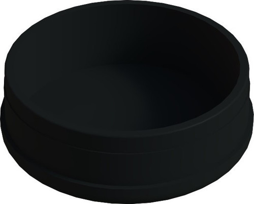 60 Mm Düz İç Profil Tapası 1.2 Mm Siyah (20 adet)