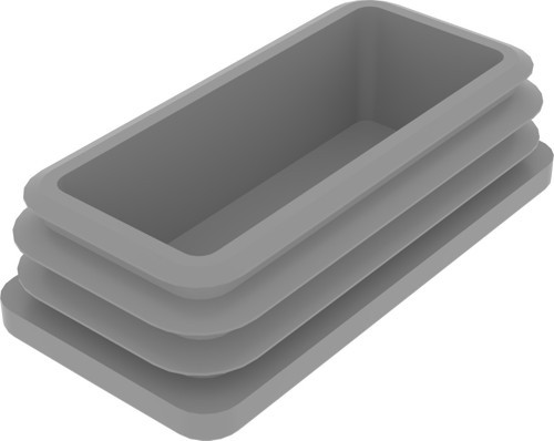 50x100 Mm Kademeli İç Profil Tapası Ral7016 (2 Adet)