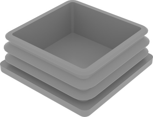 70x70 Mm Profil İçin Kademeli İçe Geçme Profil Tapası, Profil Kapak, Profil Tapa Gri Ral7035 (2 Adet)
