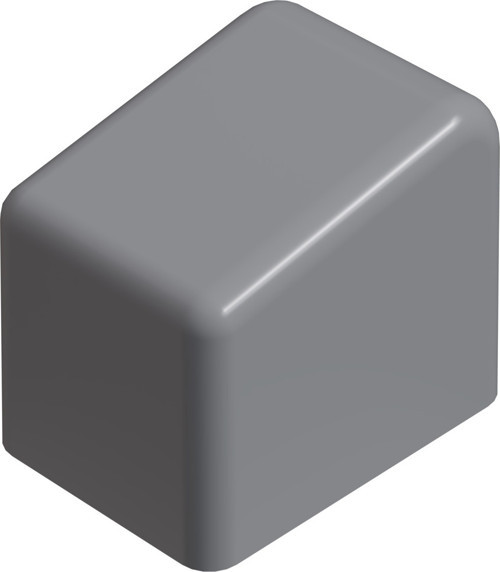 Kaydırmaz Merdiven Ayağı Plastiği Merdiven Pabucu 20x30 Mm Gri (1 Adet)