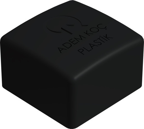 40x40 Mm Dış Profil Pabucu siyah (1 Adet)
