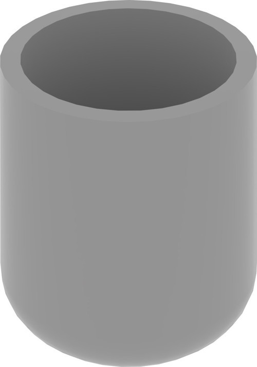 16 Mm Dış Profil Pabucu Ral7035 (2 Adet)