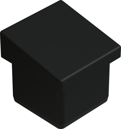20x20 İç Dereceli Profil Pabucu Siyah (1 Adet)