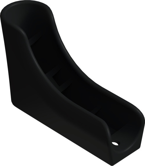 21-22 Mm V Takoz Sıra Pabucu Siyah (2 Adet)