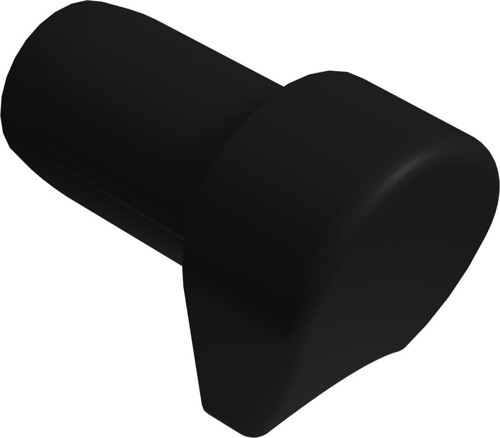 21 Mm At Nalı Sandalye Pabucu 2 Mm Siyah (20 adet)
