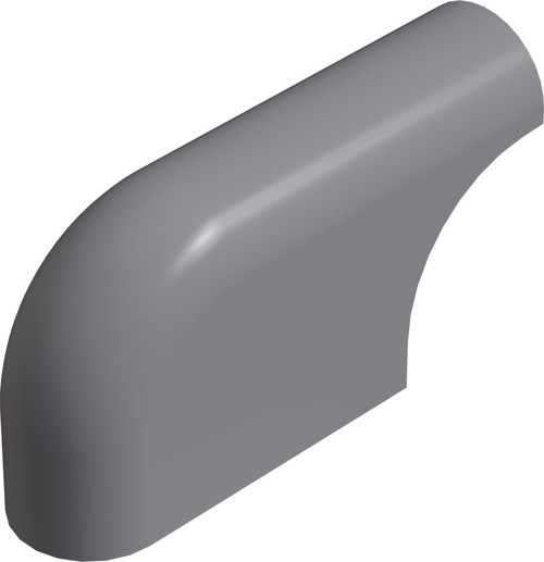 20x40 Mm Elips Izgara Pabuç Ral7035 (2 Adet)