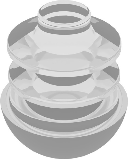 21 Mm Kademeli İş Profil Pabucu Küre (pvc) Şeffaf (20 adet)