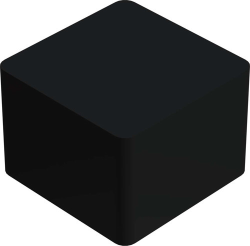 30x30 Mm Dış Profil Pabucu siyah (1 Adet)