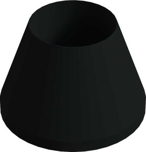 28 Mm Dış Konik Pabuç Siyah (1 Adet)