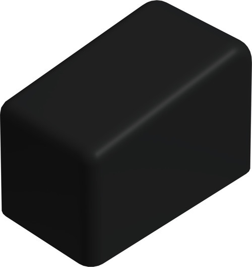 Kaydırmaz Merdiven Ayağı Plastiği Merdiven Pabucu 20x40 Mm Siyah (2 Adet)