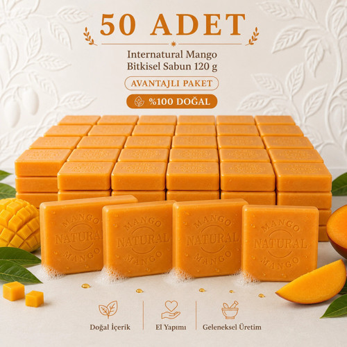 Internatural Mango Bitkisel Sabun 120 g - 50 Adet