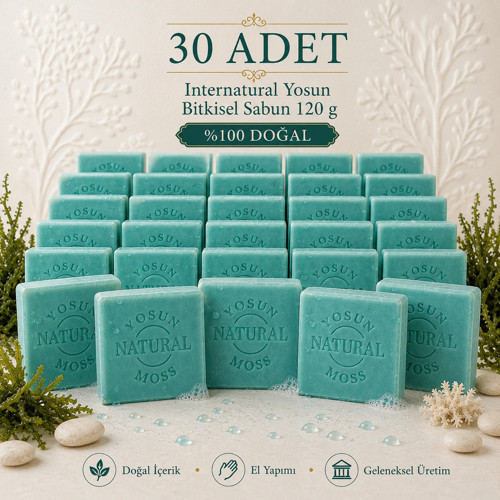 Internatural Yosun Bitkisel Sabun 120 g - 30 Adet