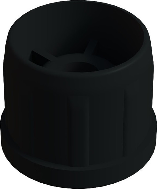 38 Mm Plastik Rotil Gövdesi M8 Siyah (1 Adet)