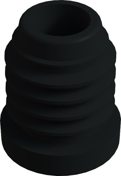 25 Mm Kademeli Plastik Rotil Gövdesi M8 Siyah (20 adet)