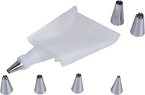 Pratik Krema Sıkma Torbası 6 Başlıklı Plastik Plastik