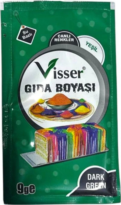 Visser Toz Gıda Boyası 9 Gr Yeşil-12 Msy-0121