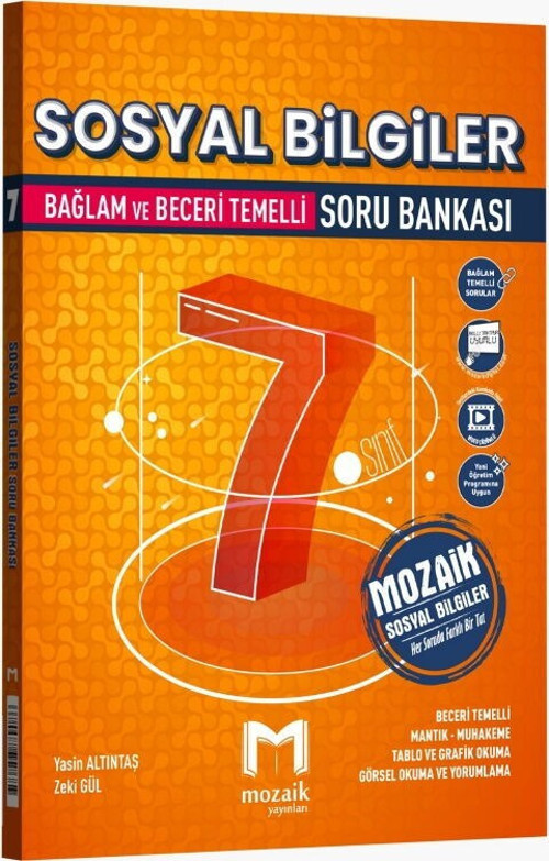 7. Sınıf Sosyal Bilgiler Soru Bankası Mozaik Yayınları