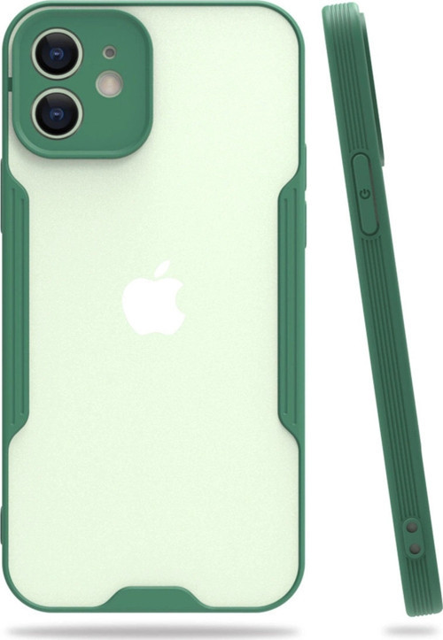 Apple İphone 12 Kılıf Platin Silikon - Yeşil