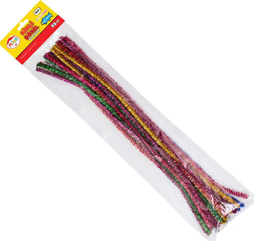 Şönil 6mmx30 Cm Simli Renkler 25 Li 1823