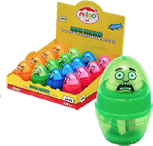 Egg Head Hazneli Ve Silgili Kalemtıraş 6751