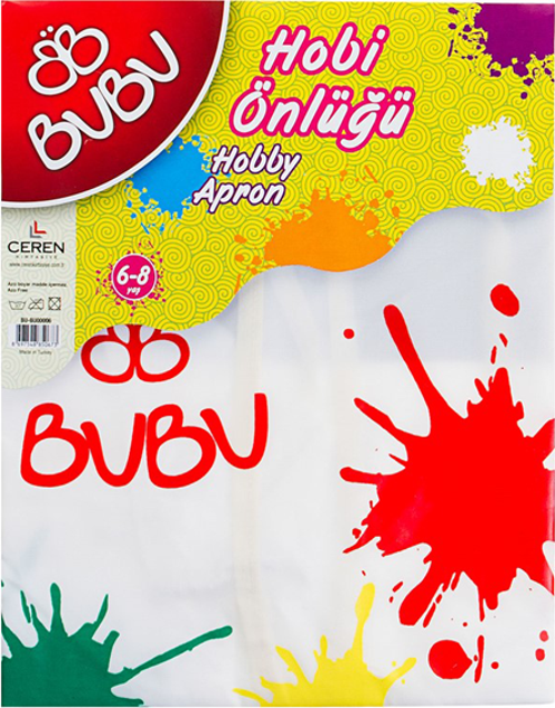 Boyama Önlüğü 6-8 Yaş Su Geçirmez BUBU00006