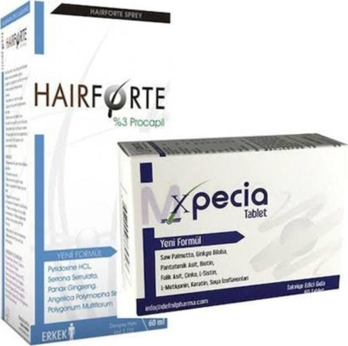 Erkek 60 Tablet Hairforte Erkek Sprey
