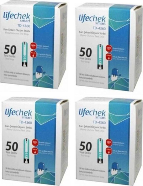 Life-Chek Smart Td-4360 Şeker Ölçüm Stribi 200 Adet 4 Adet Kutu