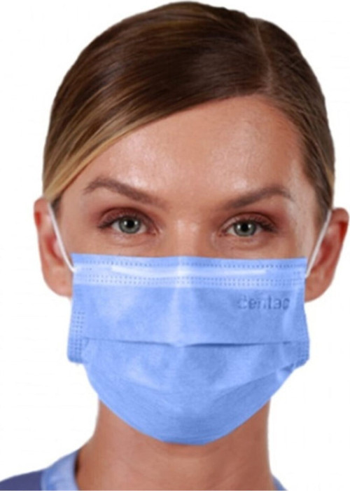 100 Adet T-Mask Mavi Meltblown 3 Kat Maske