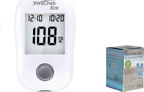 Eco Şeker Ölçüm Cihazı + 50Li 1 Kutu Strip