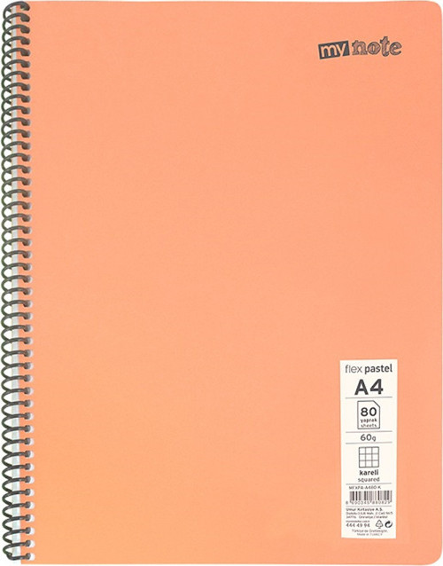 Defter Flex Pastel A4 120 YP Çizgili