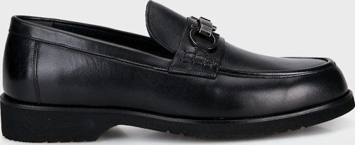 Aksesuar Detaylı Deri Loafer Erkek Ayakkabı 15222399S2 SİYAH