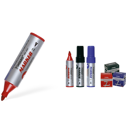 Markör Permanent Jumbo 7 MM Kırmızı MR-6007