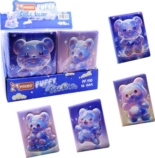Not Defteri Puffy Cute Bear Pf-110