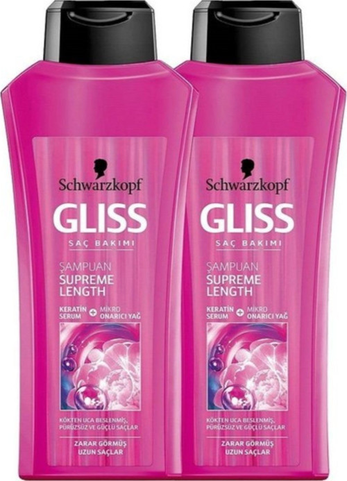 Gliss Supreme Length Şampuan X 2 Adet 525 Ml