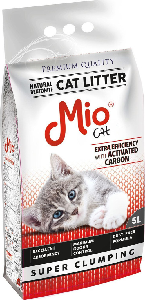 5 Lt Aktif Karbonlu Ince Taneli Bentonit Kedi Kumu - Aktif Karbonlu Topaklaşan Kedi Kumu 5 Lt