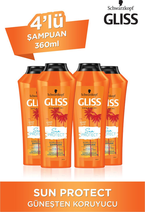 Sun Protect Güneşe Karşı Koruyucu Şampuan 360 Ml 4'Lü