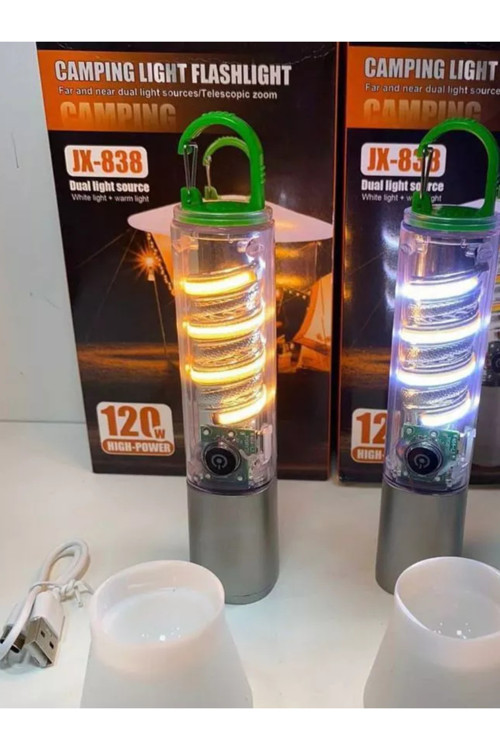 Çok İşlevli Yakınlaştırılabilir Şarjlı Led El Ve Kamp Lambası