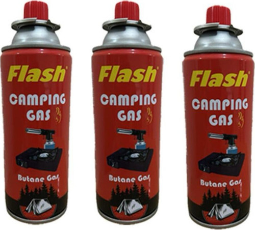 Bütan Propan Kamp Gaz Kartuşu 220Gr 400Ml 3Adet