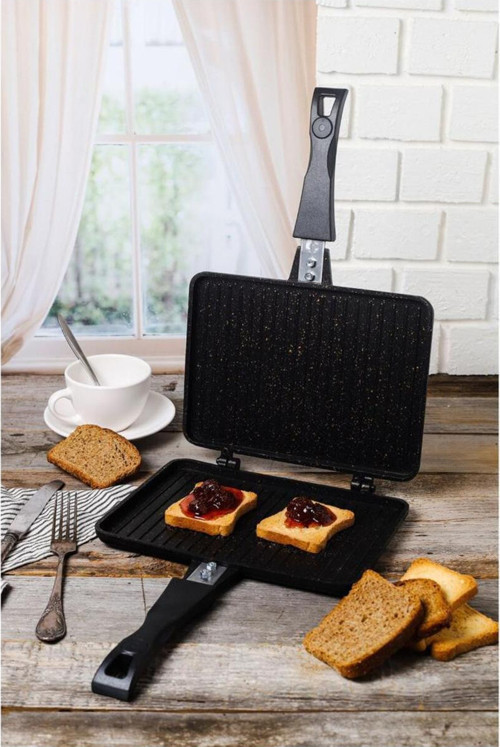 Ocak Üstü Tost Makinesi Uyumlu Siyah