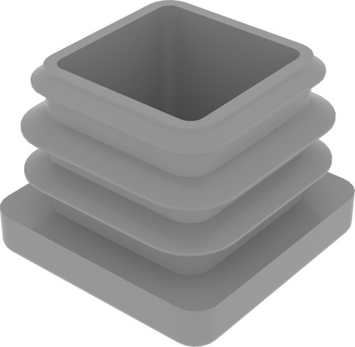 15x25 Mm Profil İçin Kademeli İçe Geçme Profil Tapası, Profil Kapak, Profil Tapa Gri Ral7035 (2 Adet)