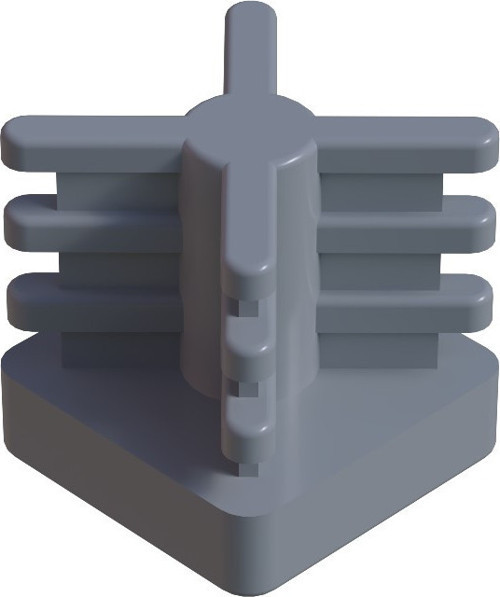 20x20 Mm İç Kelebek Profil Tapası Ral7035 (1 Adet)