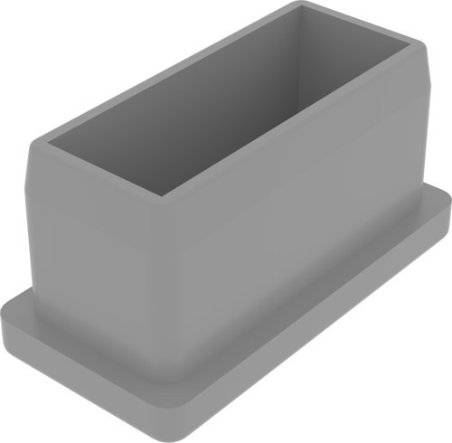 20x40 Mm Düz İç Profil Tapası Ral7035 (1 Adet)
